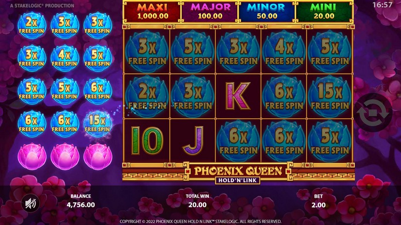 Phoenix Queen slot screen 5