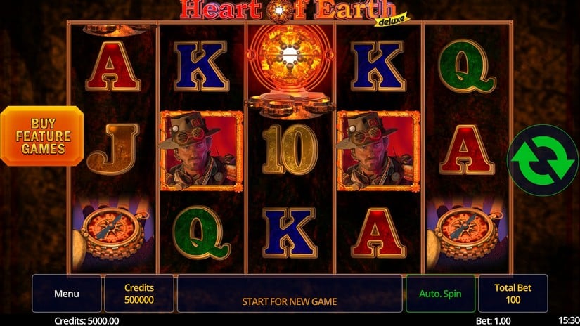 Heart of Earth Deluxe slot screen 1