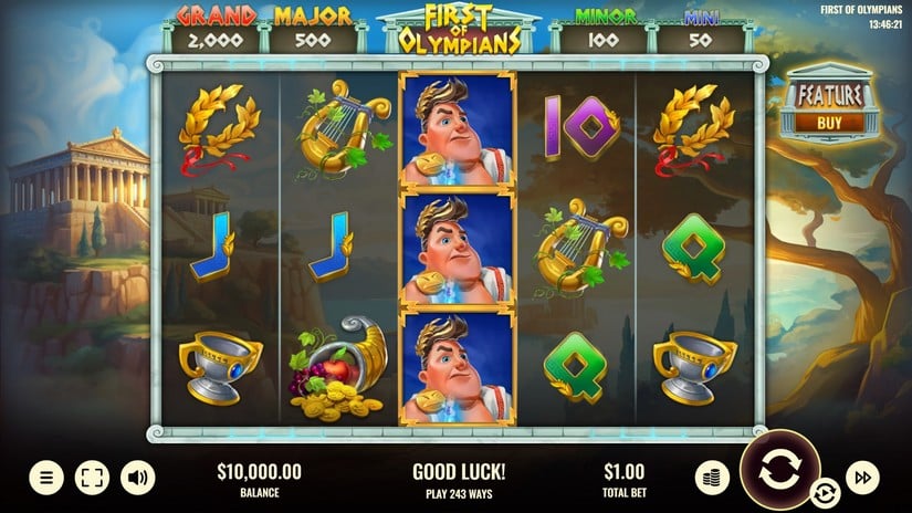 First of Olympians slot screen 1