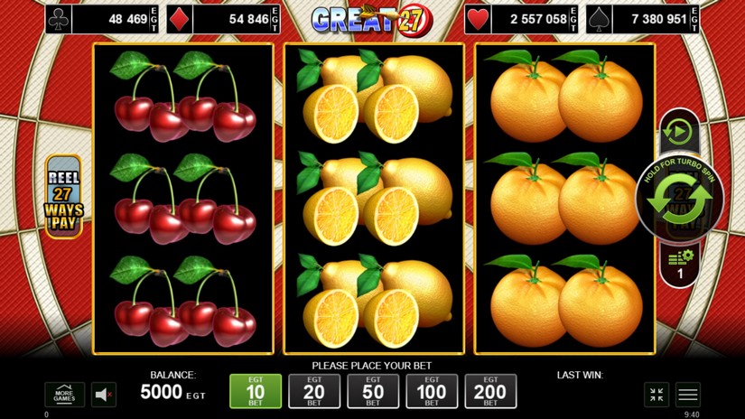 Great 27 slot screen 1