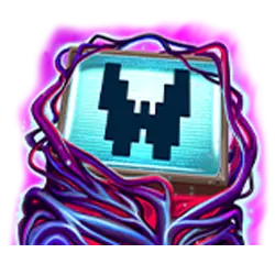 Wild Symbol of Static Nightmare Abyssways Slot