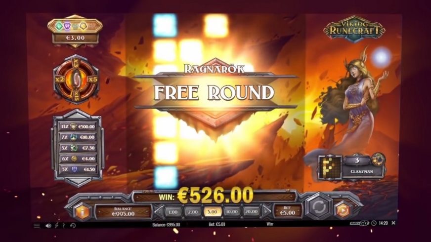 Viking Runecraft slot screen 2