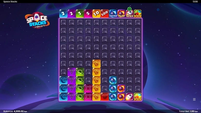 Space Stacks slot screen 2