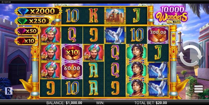 10000 Wonders 10k Ways slot screen 1