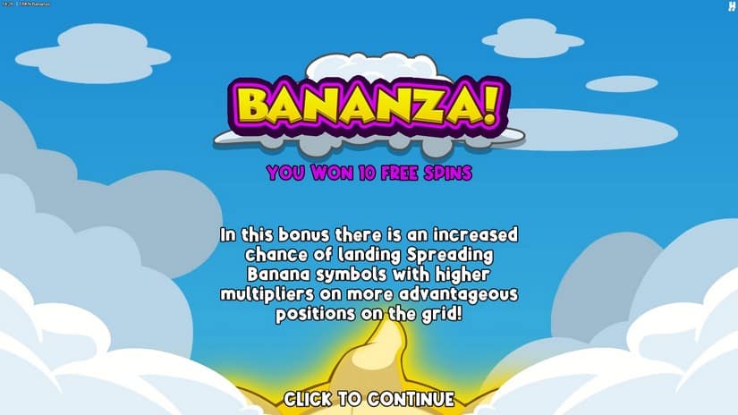 FRKN Bananas slot screen 3