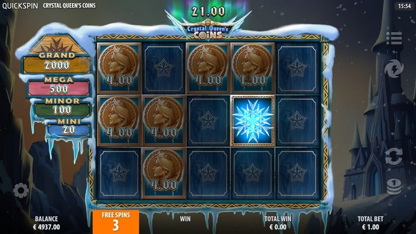 Crystal Queen’s Coins slot screen 3