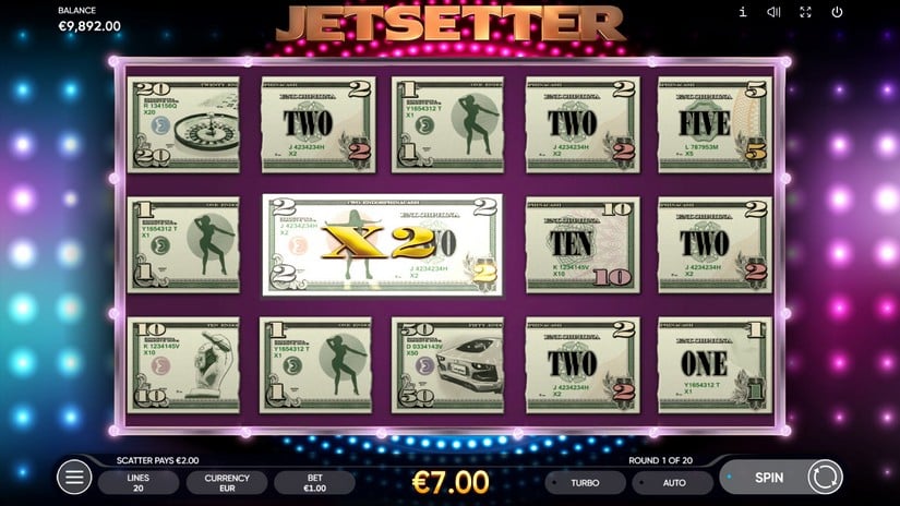 Jetsetter slot screen 4