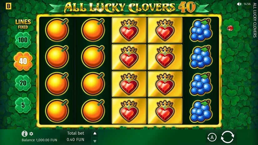 All Lucky Clovers 5 slot screen 2