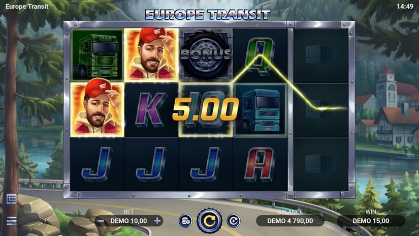 Europe Transit slot screen 3