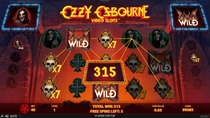 Ozzy Osbourne slot screen 4