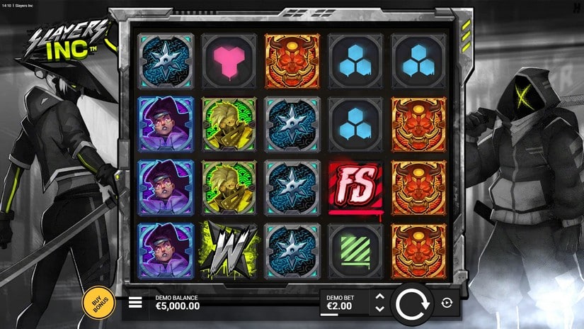Slayers Inc slot screen 1