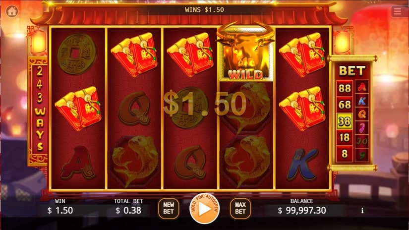 Golden Bull slot screen 3