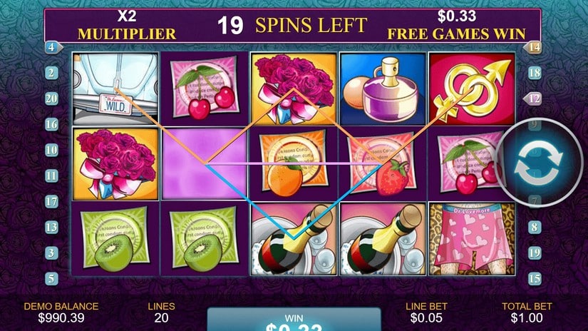Dr. Lovemore slot screen 4