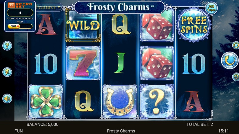 Frosty Charms slot screen 1