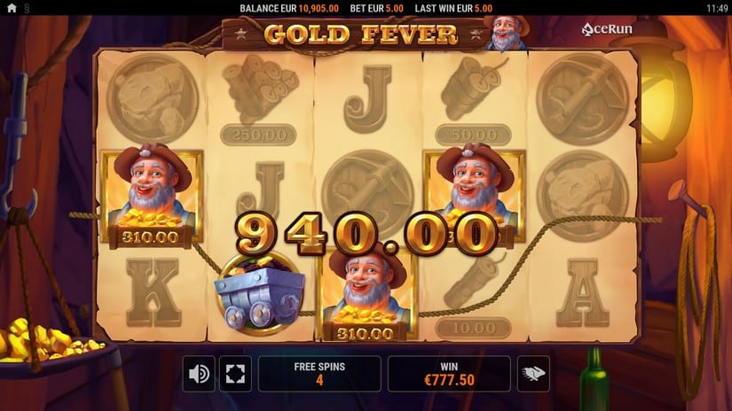 Gold Fever slot screen 5