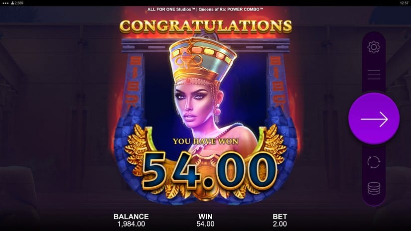 Queens of Ra POWER COMBO slot screen 5
