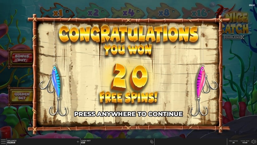 Nice Catch DoubleMax slot screen 3