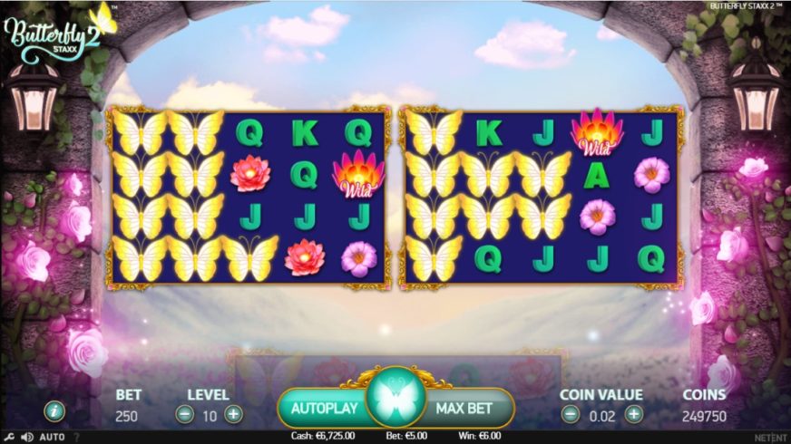 Butterfly Staxx 2 slot screen 2