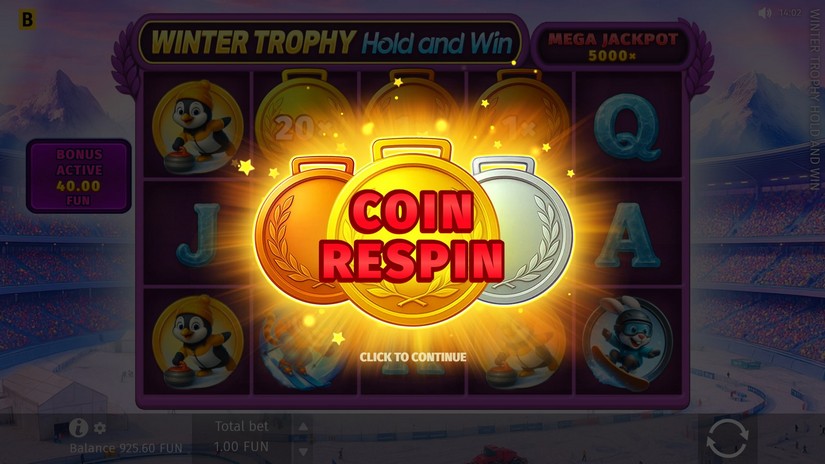 Winter Trophy Hold and Win slot screen 5