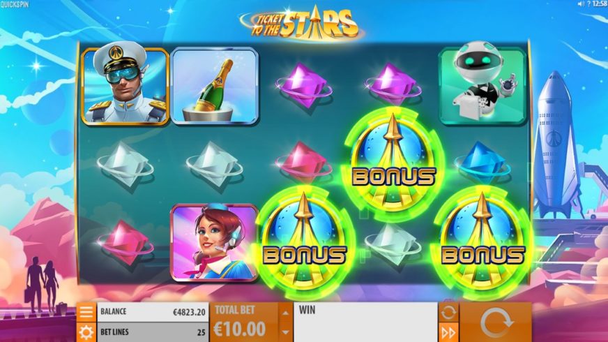 Ticket to the Stars slot screen 4
