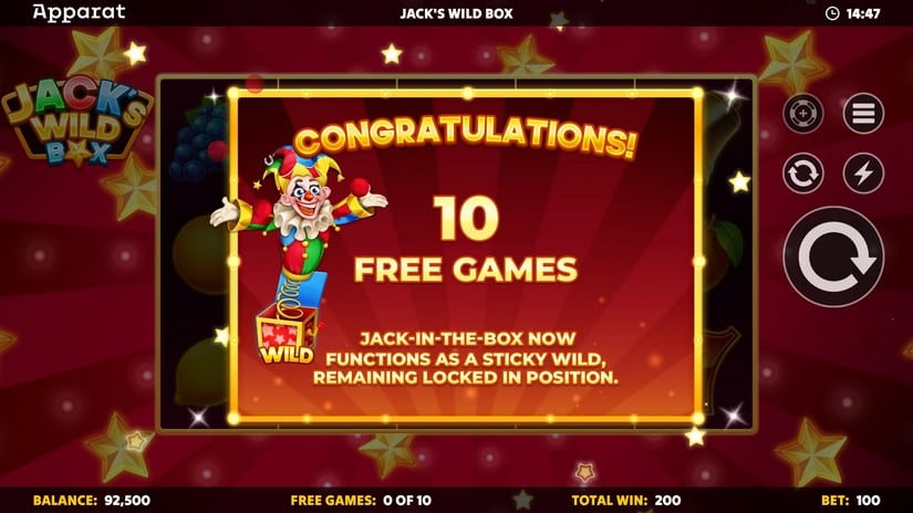 Jack’s Wild Box slot screen 4