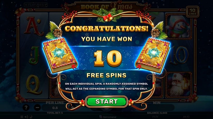 Book of Xmas Jingle Bells slot screen 2