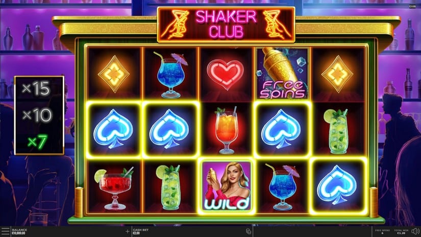 Shaker Club slot screen 3
