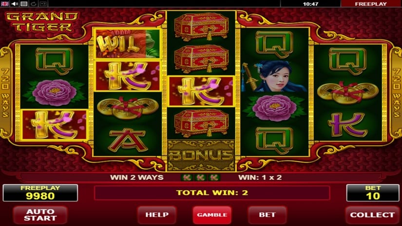Grand Tiger slot screen 2