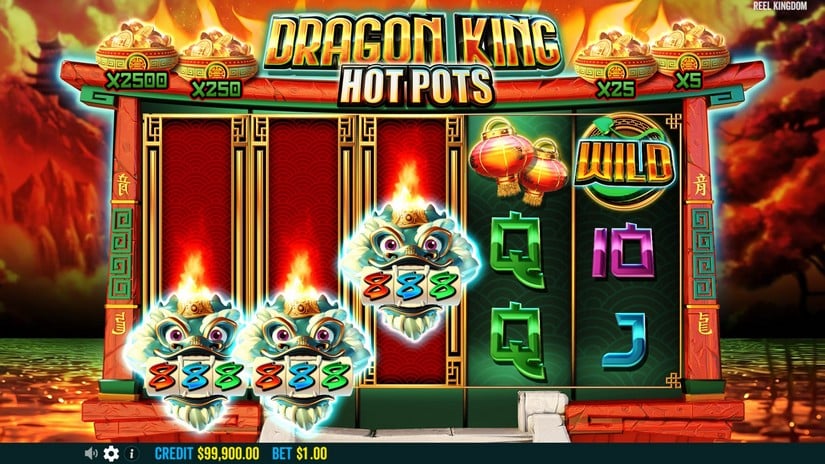Dragon King Hot Pots slot screen 2