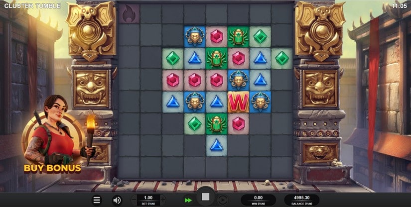 Cluster Tumble slot screen 2