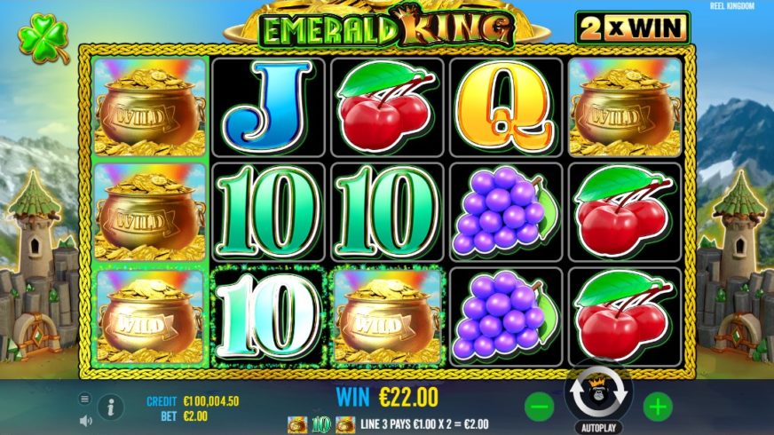 Emerald King slot screen 2