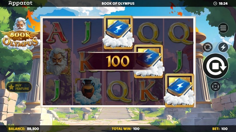Book of Olympus slot screen 2