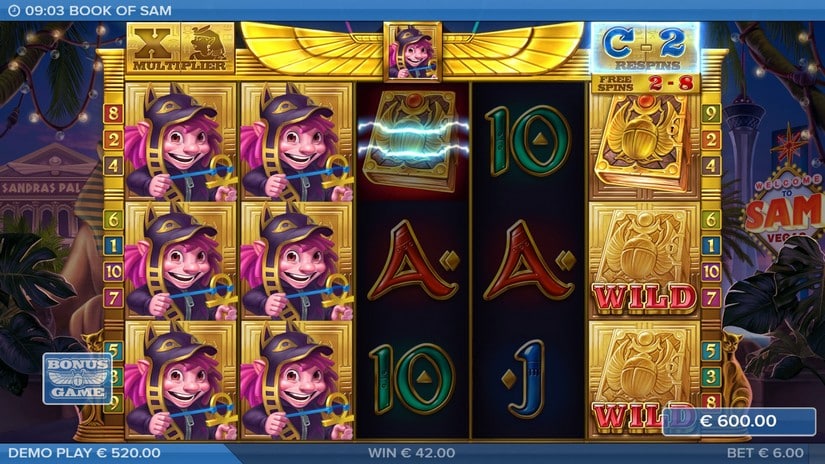 Book of Sam slot screen 7