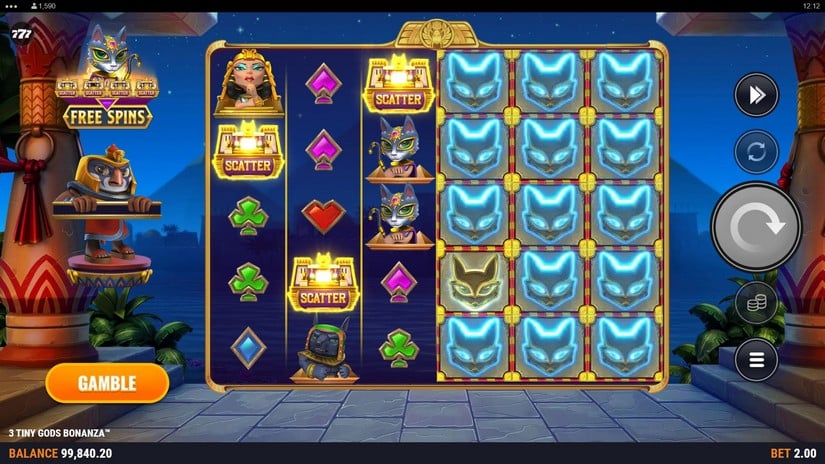 3 Tiny Gods Bonanza slot screen 5