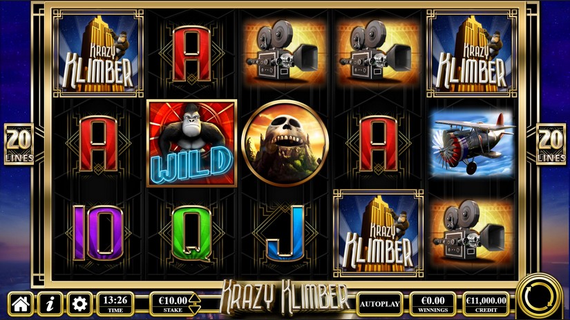 Krazy Klimber slot screen 2