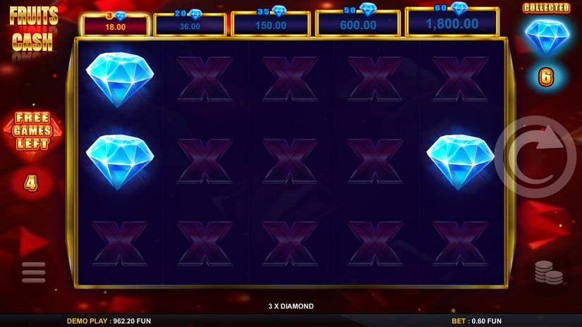 Fruits Cash slot screen 4