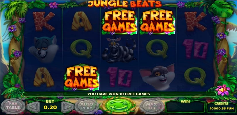 Jungle Beats slot screen 3