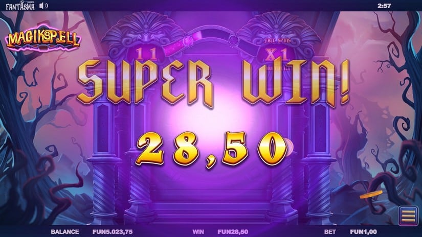 Magikspell slot screen 7