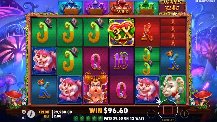 The Red Queen slot screen 8