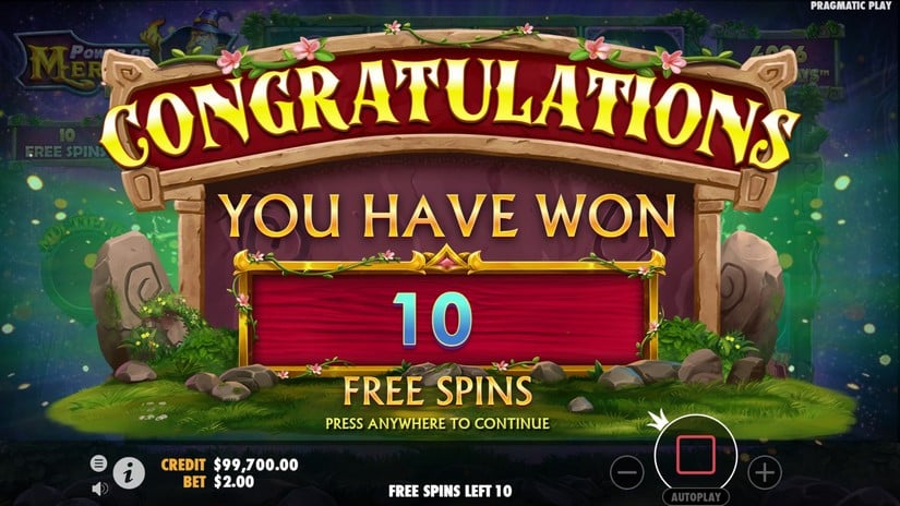 Power of Merlin Megaways slot screen 4