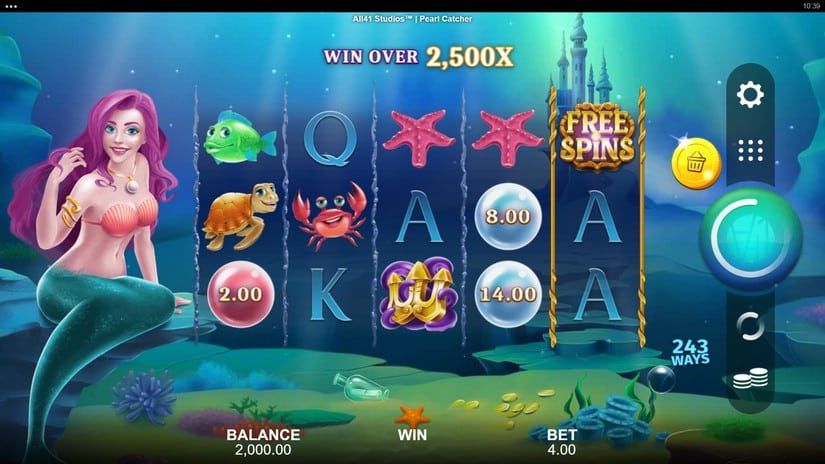 Pearl Catcher slot screen 1