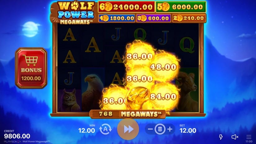 Wolf Power Megaways slot screen 4