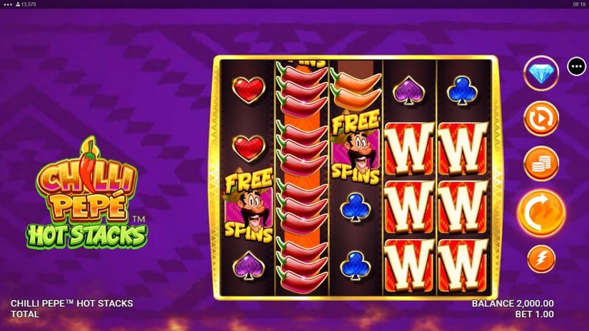 Chilli Pepe Hot Stacks slot screen 1