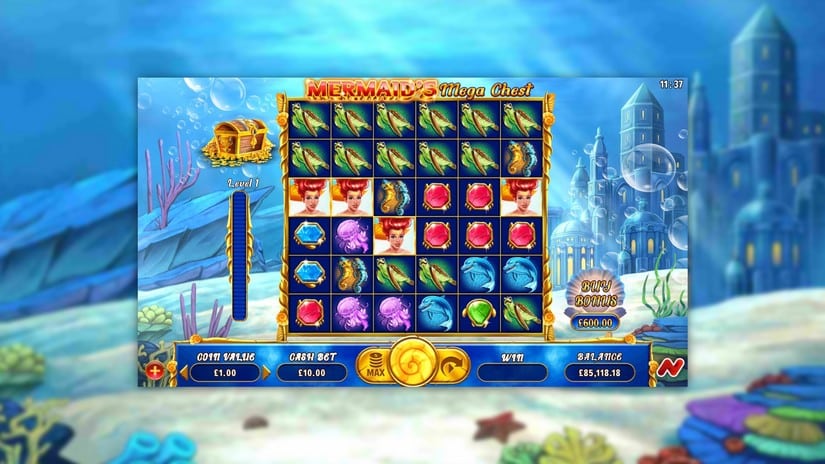 Mermarmaid’s Mega Chest slot screen 1