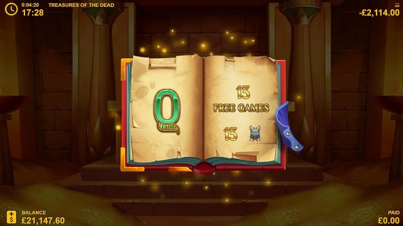 Treasures of the Dead Hyperlines slot screen 2