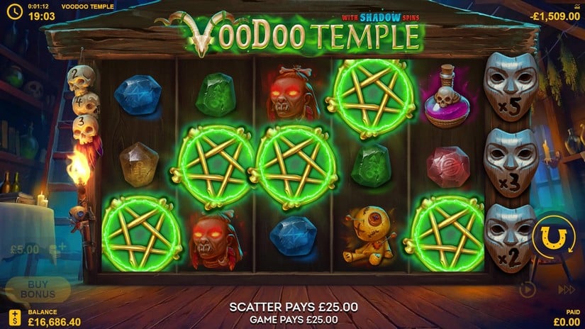 Voodoo Temple slot screen 3