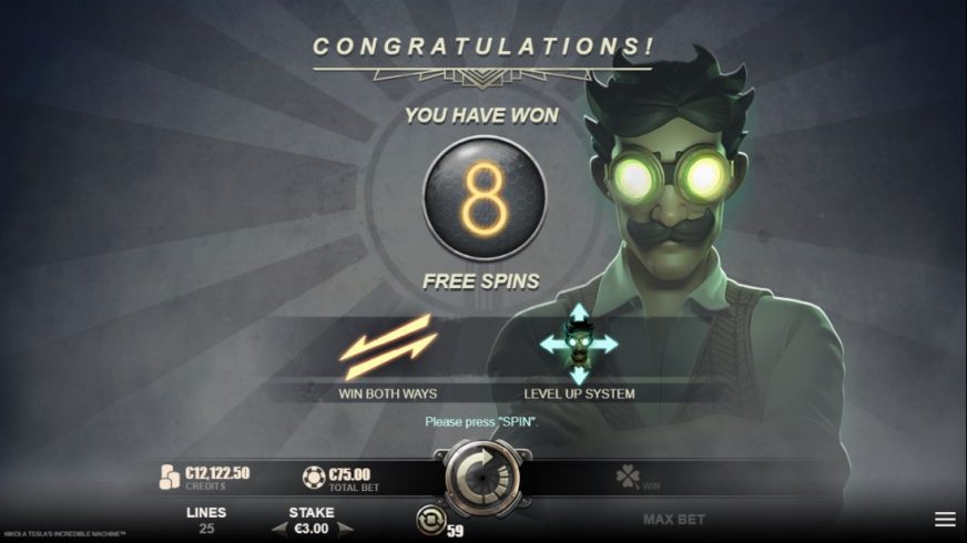 Nikola Tesla’s Incredible Machine slot screen 6