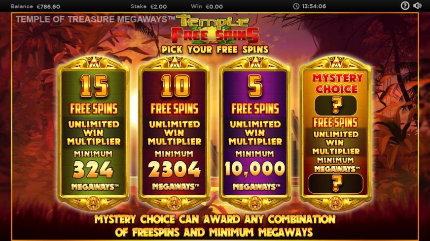 Temple of Treasures MegaWays slot screen 5