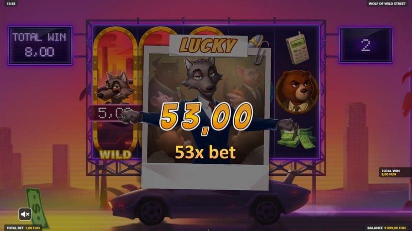 Wolf of Wild Street slot screen 6