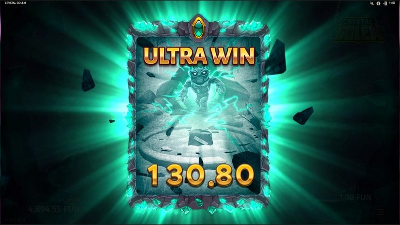 Crystal Golem slot screen 5